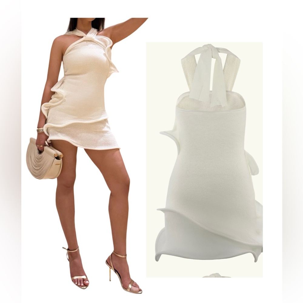 Meshki Cream Mini Dress